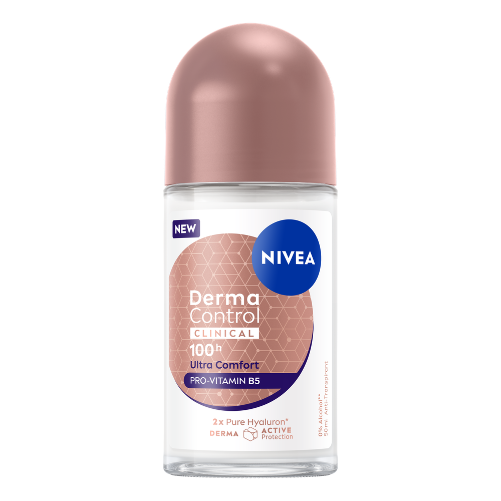 NIVEA Derma Control Clinical 100h Ultra Comfort Anti-transpirant Roller 50 ml