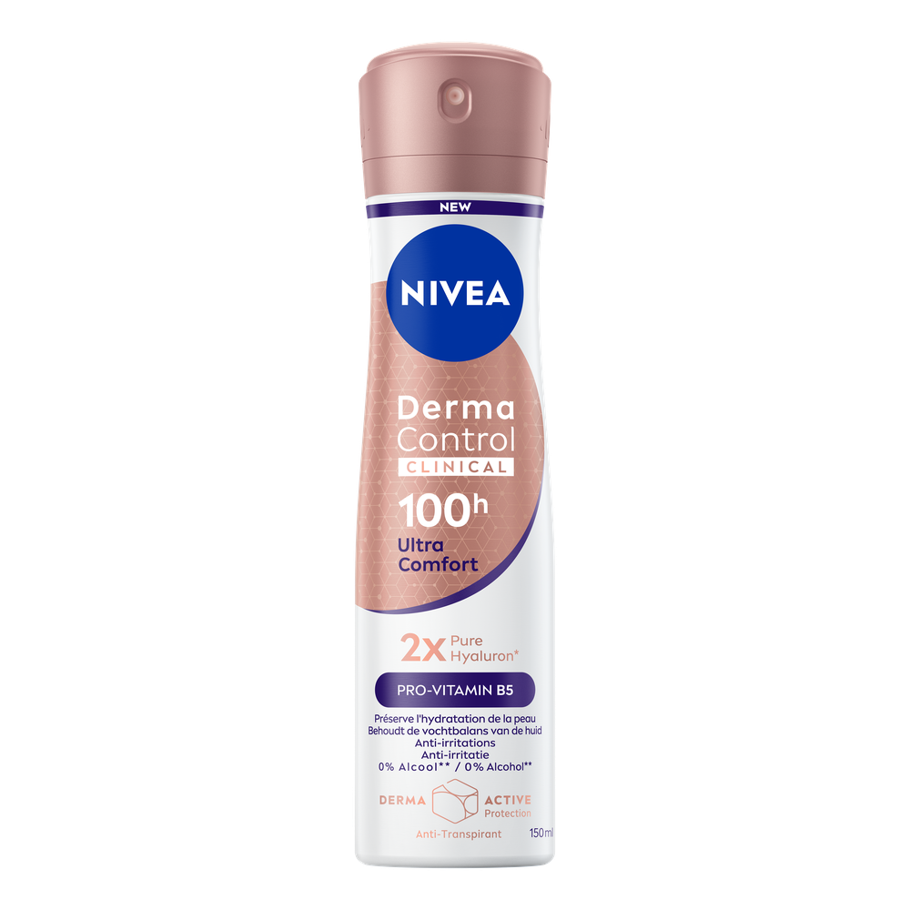 NIVEA Derma Control Clinical 100h Ultra Comfort Anti-transpirant Spray 150 ml