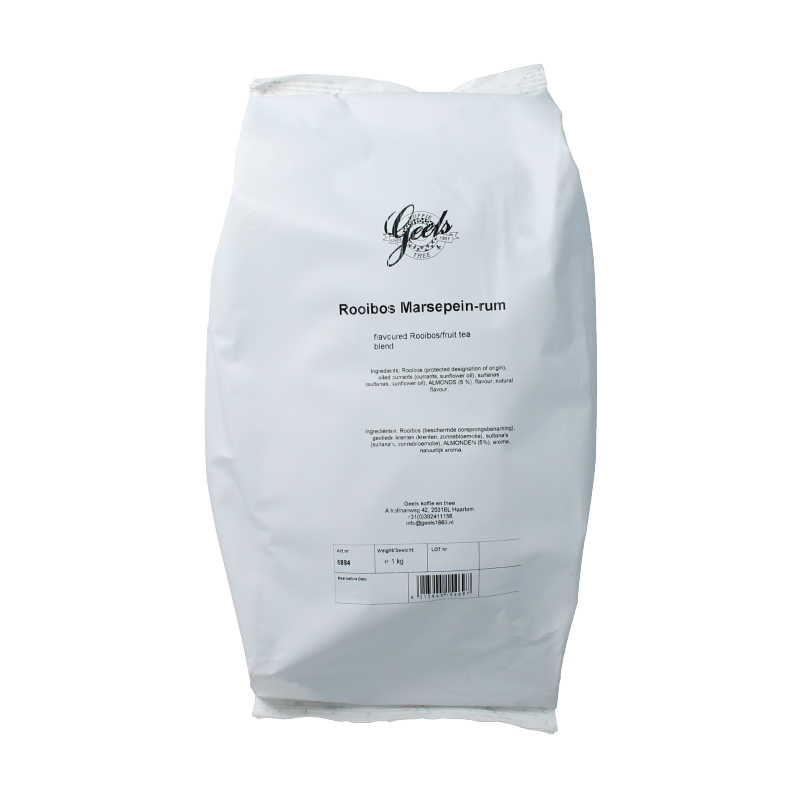 Geels koffie en thee Rooibos marsepein rum 1 kg