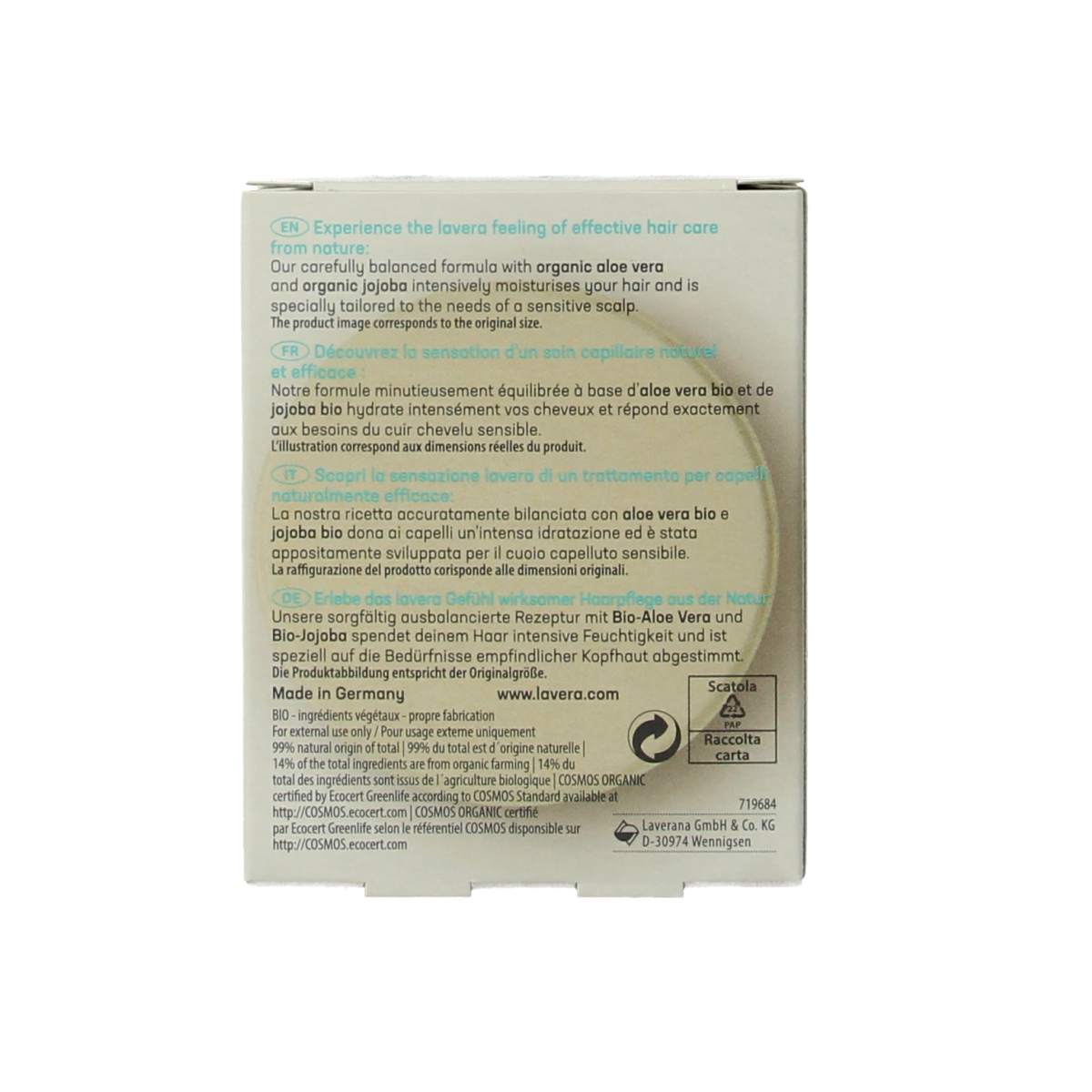 Lavera Shampoobar basis sensitiv moisture & care 50 gram
