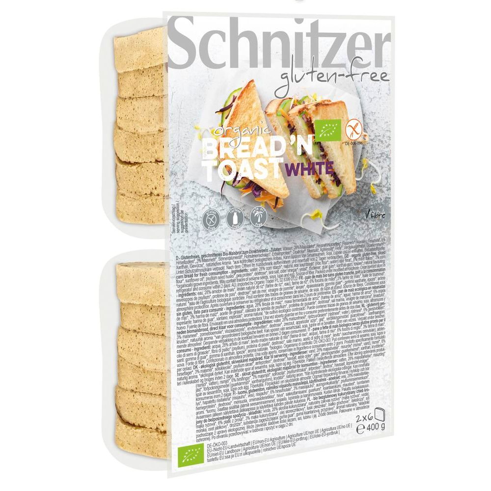 Schnitzer Organic Bread 'n Toast Wit 400 gr