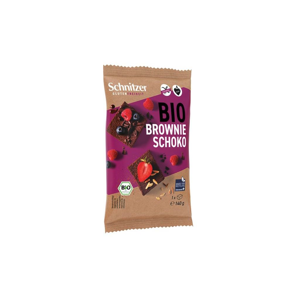 Schnitzer Brownie Schoko Bio Glutenvrij 140 gr