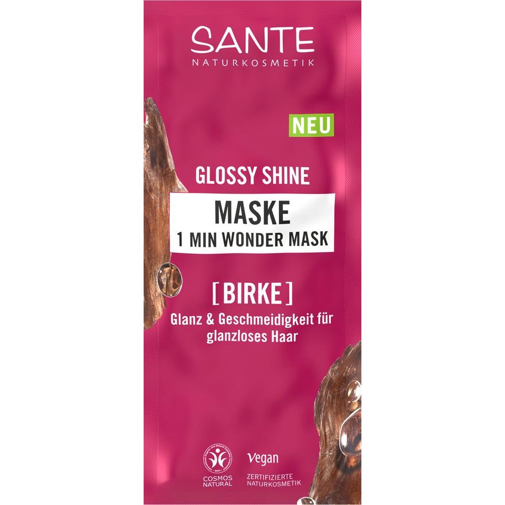 Sante Naturkosmetik Glossy shine 1 minuut wonder mask 20 sachets