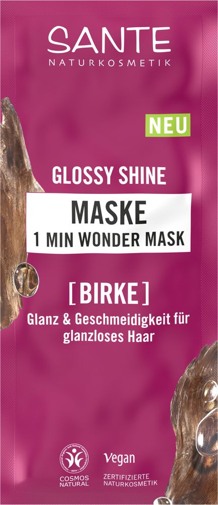 Sante Naturkosmetik Glossy shine 1 minuut wonder mask 20 sachets