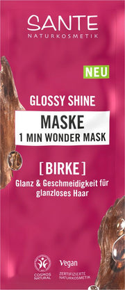 Sante Naturkosmetik Glossy shine 1 minuut wonder mask 20 sachets