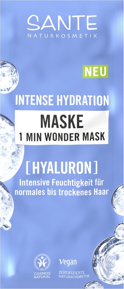 Sante Naturkosmetik Mask hydration wonder mask 20 sachets