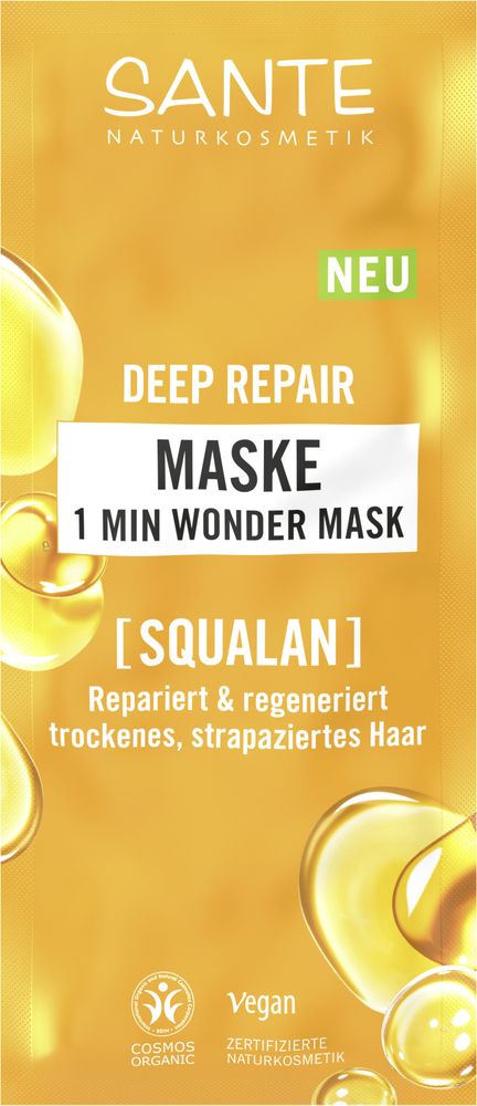 Sante Naturkosmetik Deep repair 1 minute wonder mask 20 sachets