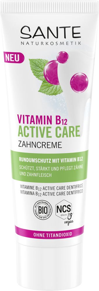 Sante Naturkosmetik Tandpasta vitamine B12 active care 75 ml
