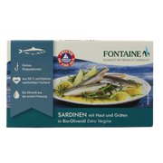 Fontaine Sardines met huid en graat 120 gram