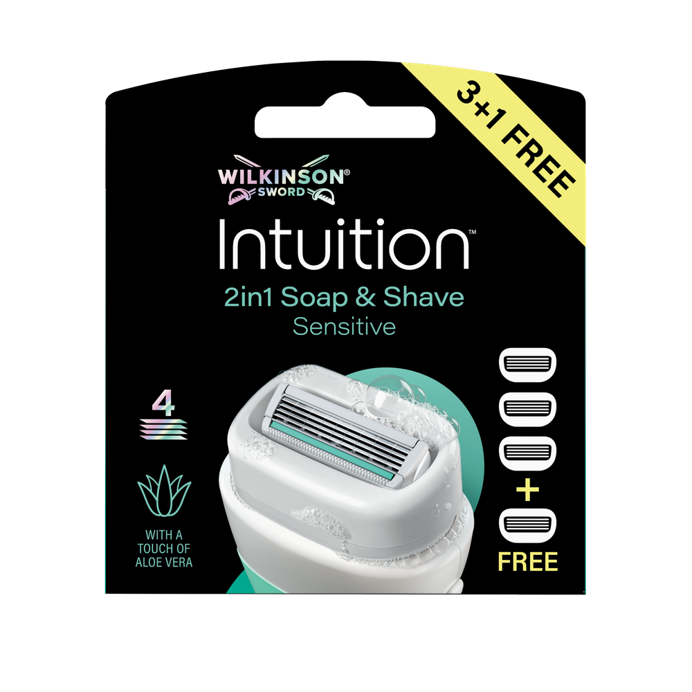 Wilkinson Intuition Sensitive Care 2in1 Scheermesjes 4 st