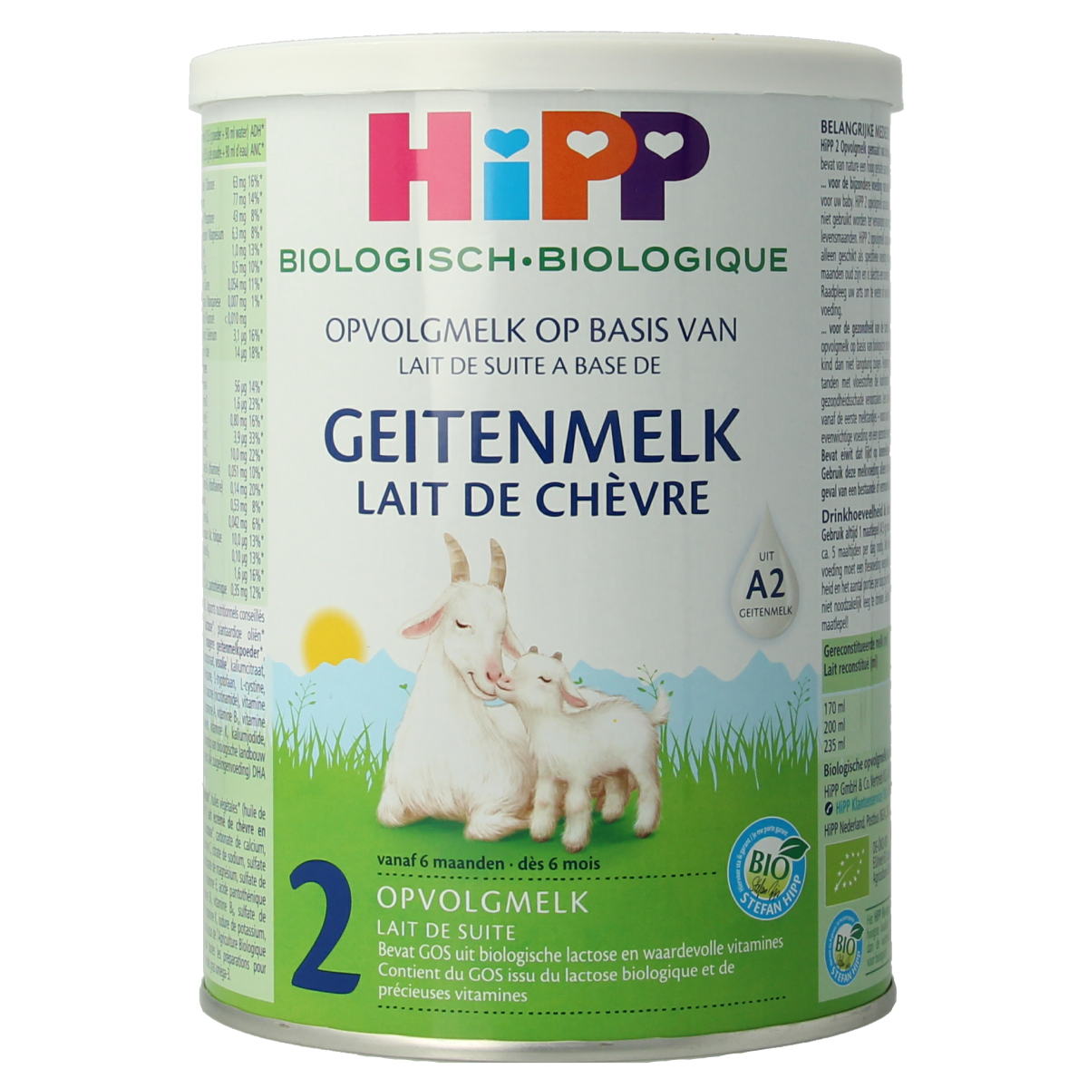 Hipp 2 opvolgmelk op basis van geitenmelk biologisch 400 gram