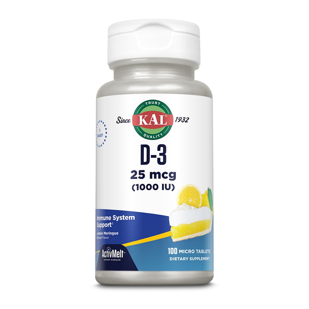 KAL Vitamine D3 1000 IU ActivMelt 100 tb