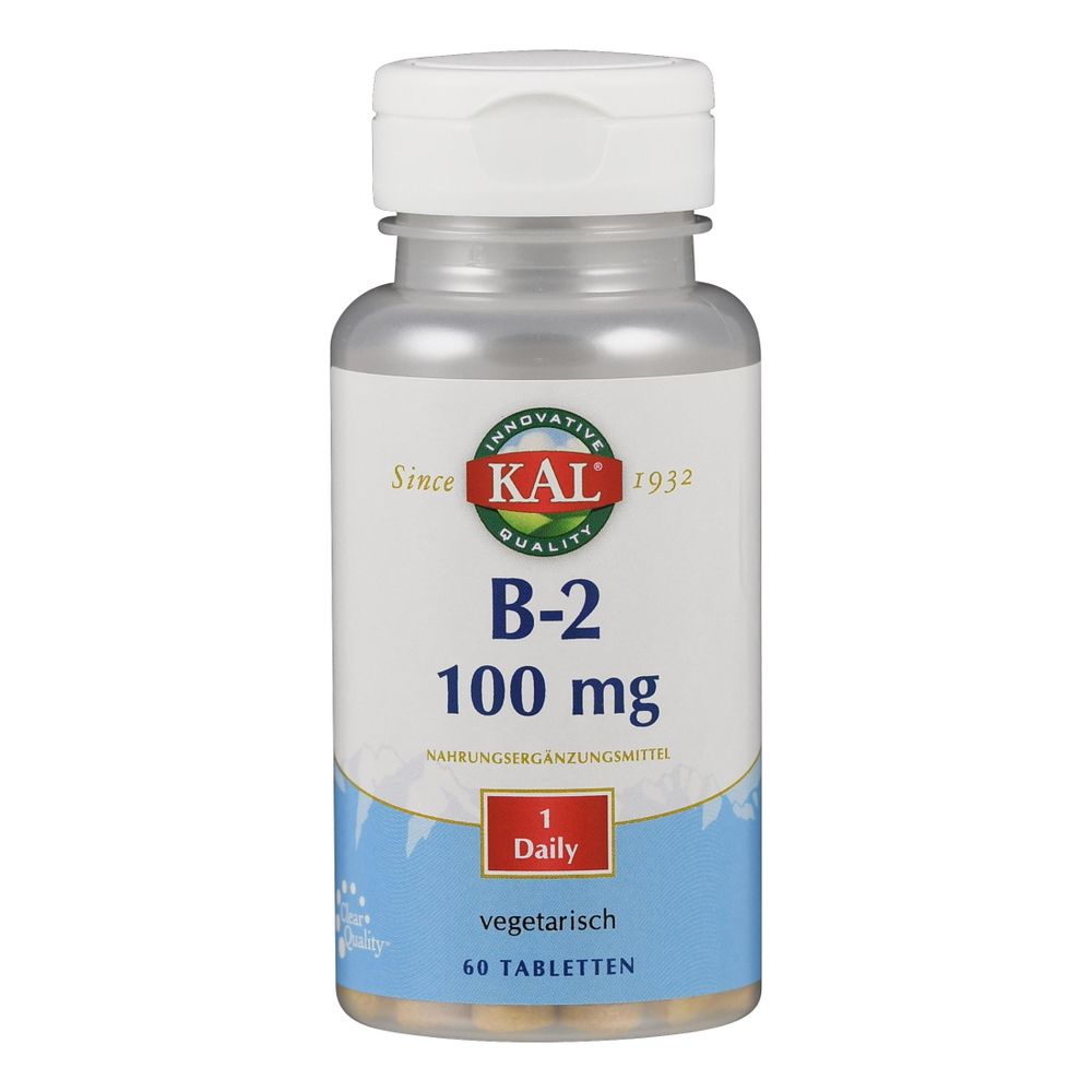 Kal Vitamine B2 100mg Tabletten 60 tb