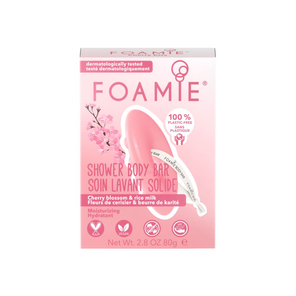 Foamie Shower Body Bar Cherry Kiss 80 gr