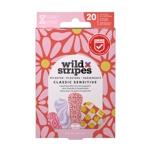 Wild Stripes Classic Sensitive Pastel Fun Pleisters 20 st