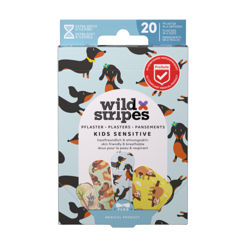 Wild Stripes Kids Sensitive Animal Fun Pleisters 20 st