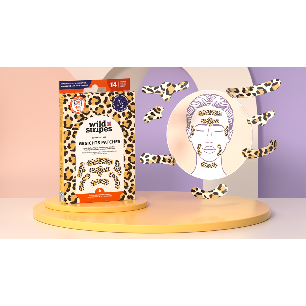 Wild Stripes Facial Patches Animal Leo 14 stuks