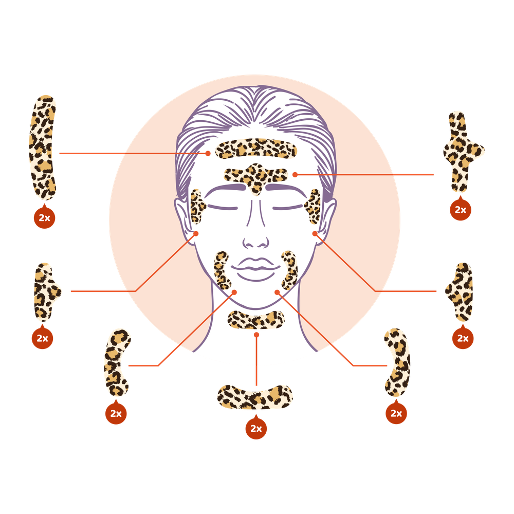 Wild Stripes Facial Patches Animal Leo 14 stuks