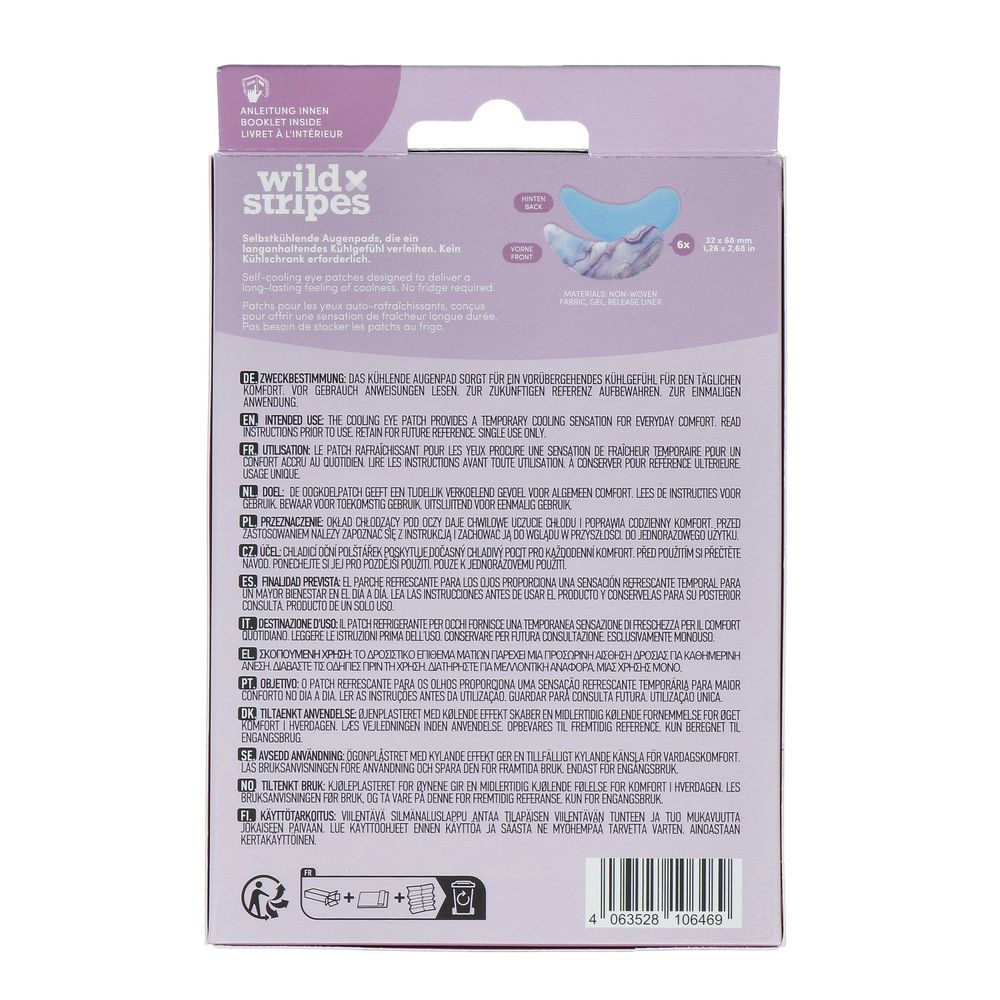 Wild Stripes Cooling Patches Eye Marble Rose 6 stuks