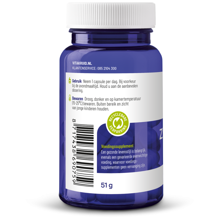 Vitakruid Zink methionine koper 90 vcaps