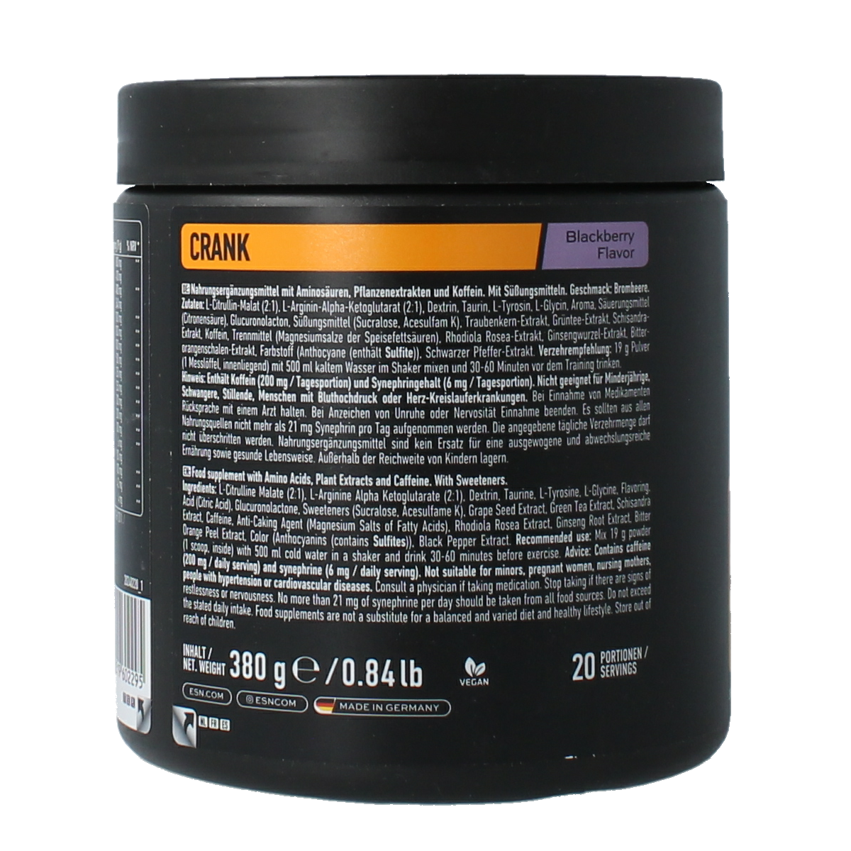 ESN Crank blackberry 380 gram