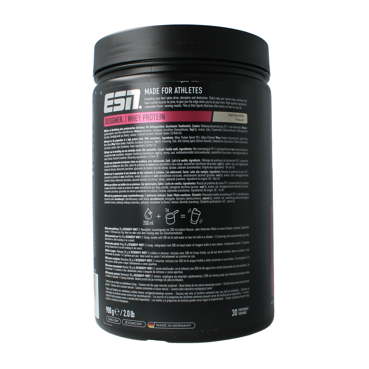 ESN Designer whey vanilla milk 908 gram