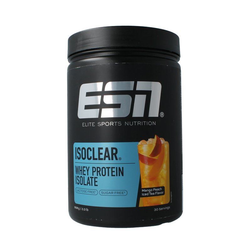 ESN Isoclear whey isolate mango peach ice tea 908 gram