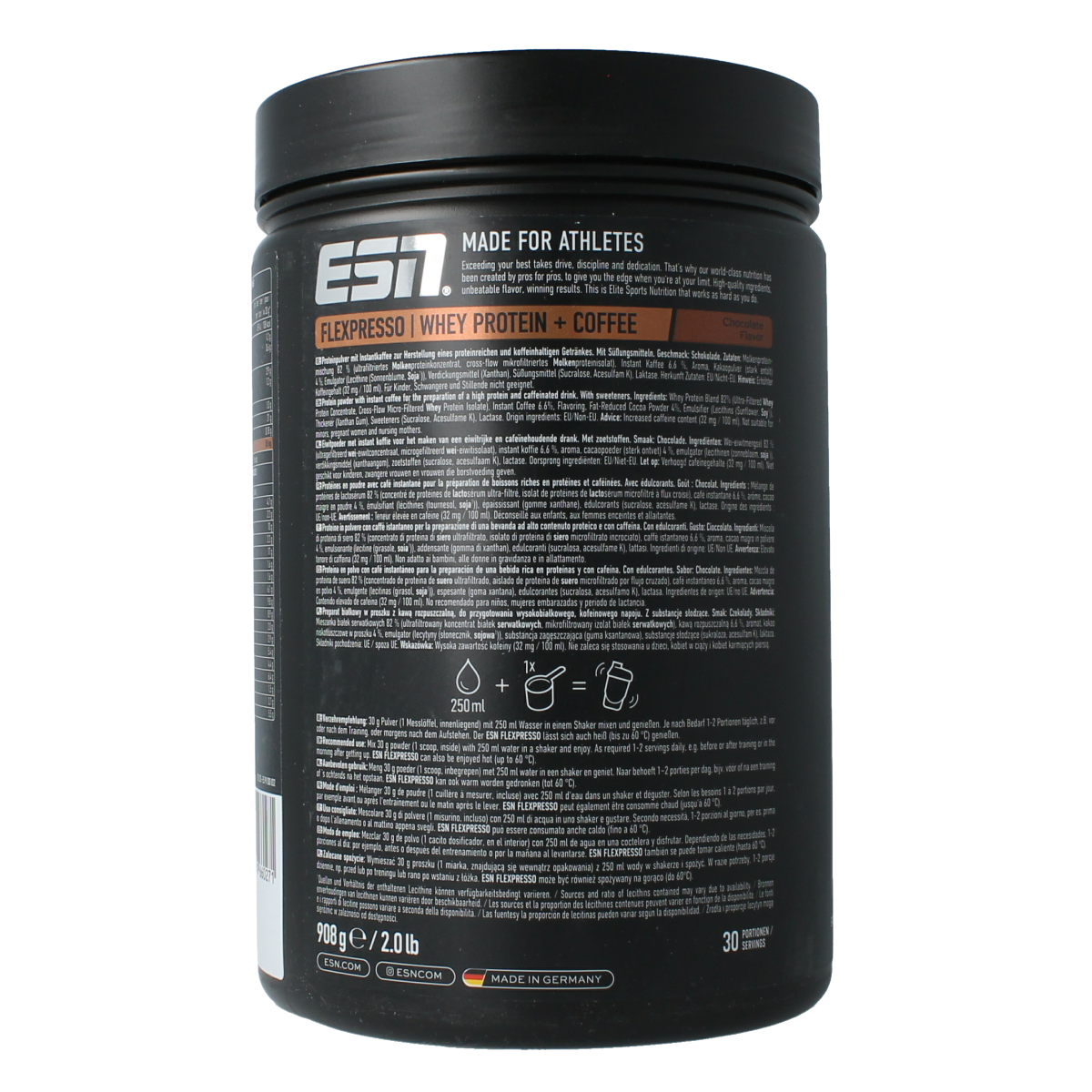 ESN Flexpresso protein coffee chocolate flavour 908 gram