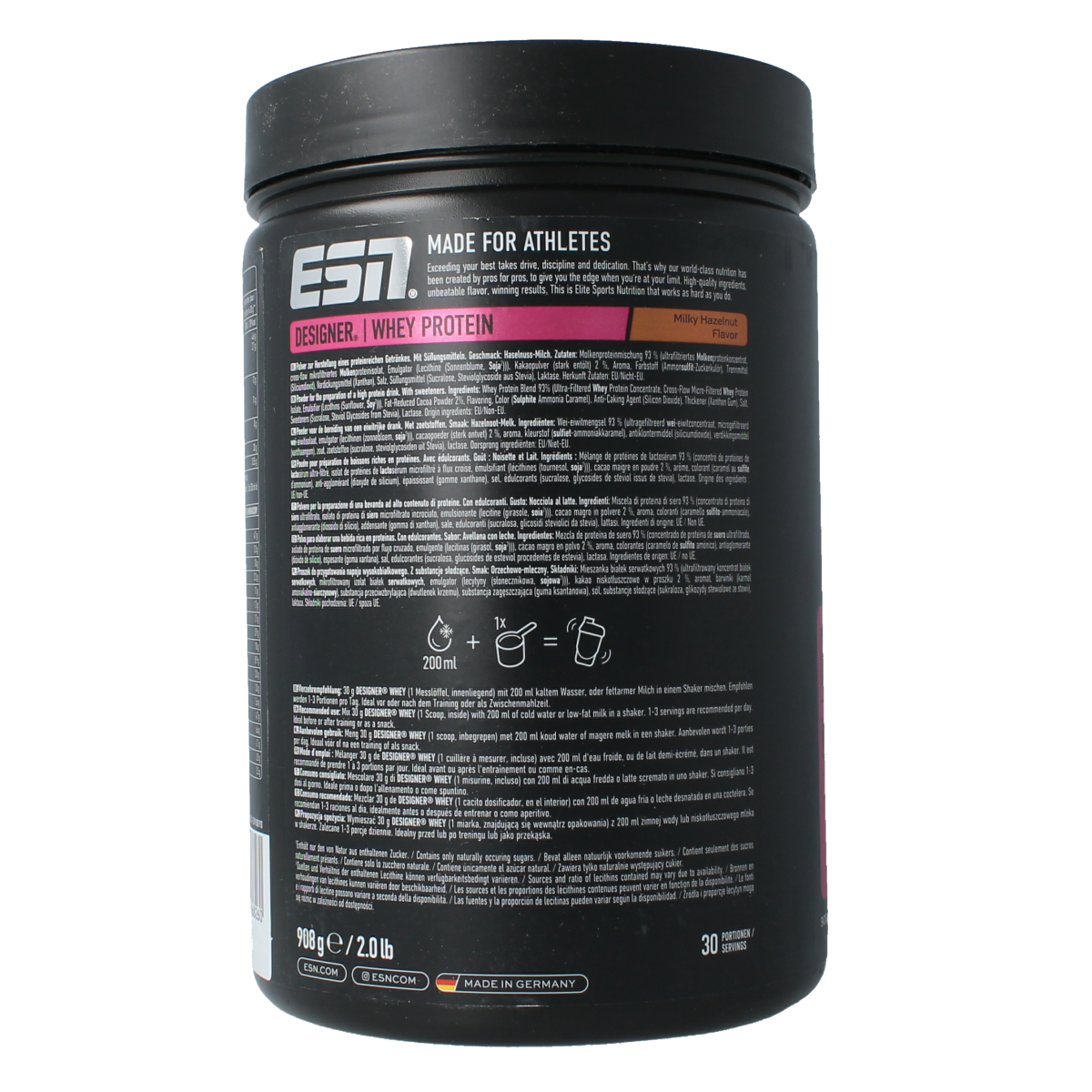 ESN Designer whey milky hazelnut 908 gram