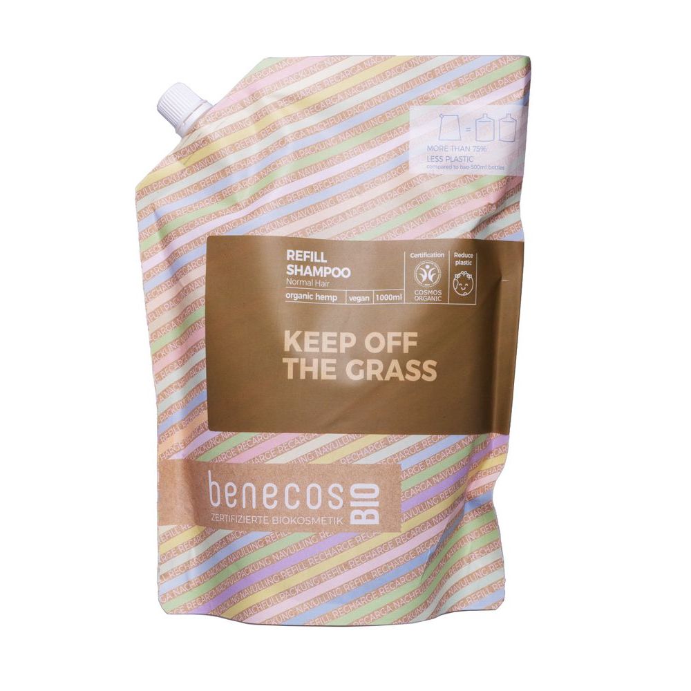 Benecos Bio Shampoo Normal Hair Organic Hemp Keep Off The Grass Refill-Bag 1 lt