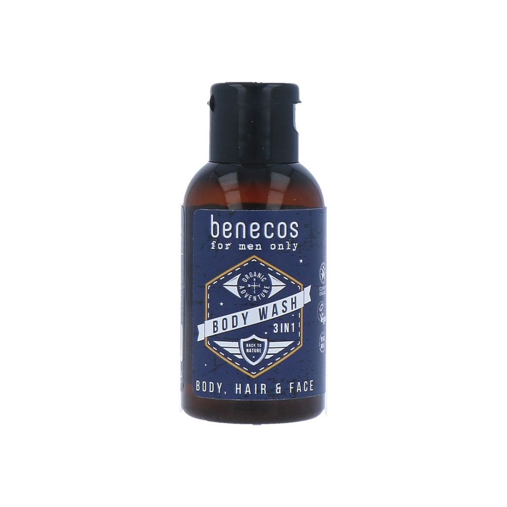 Benecos For Men Only 3-in-1 Body Wash Mini 50 ml