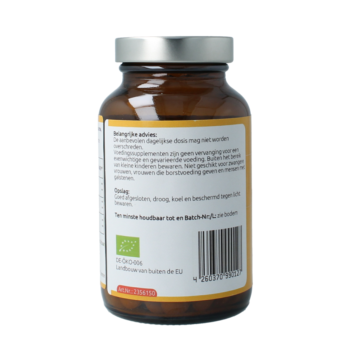 Hanoju Kurkuma + gember + piperine 500 mg 150 tabletten