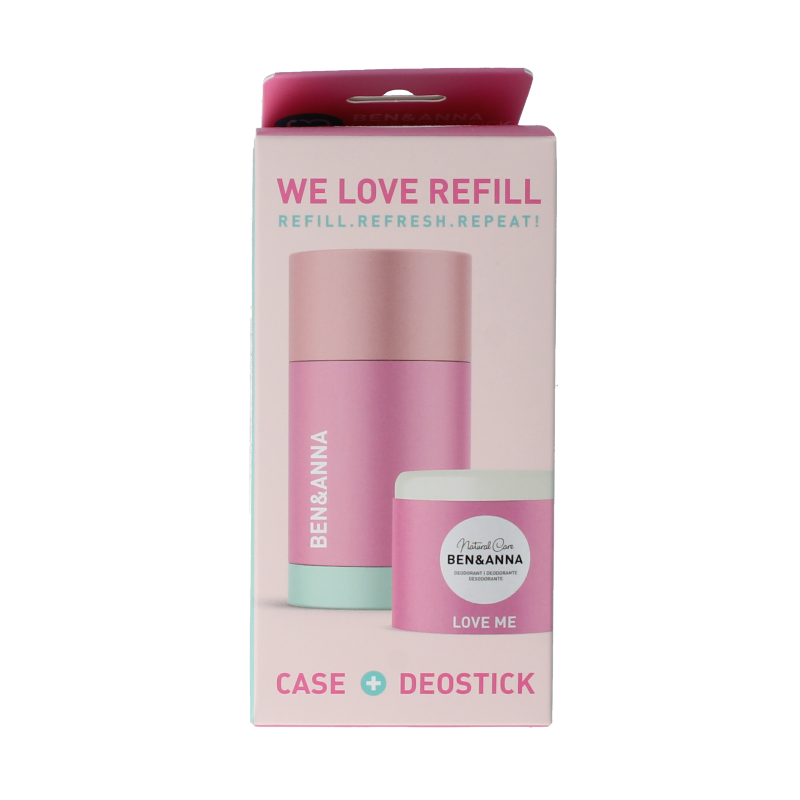 Ben & Anna Deostick love me case en refill 40 gram
