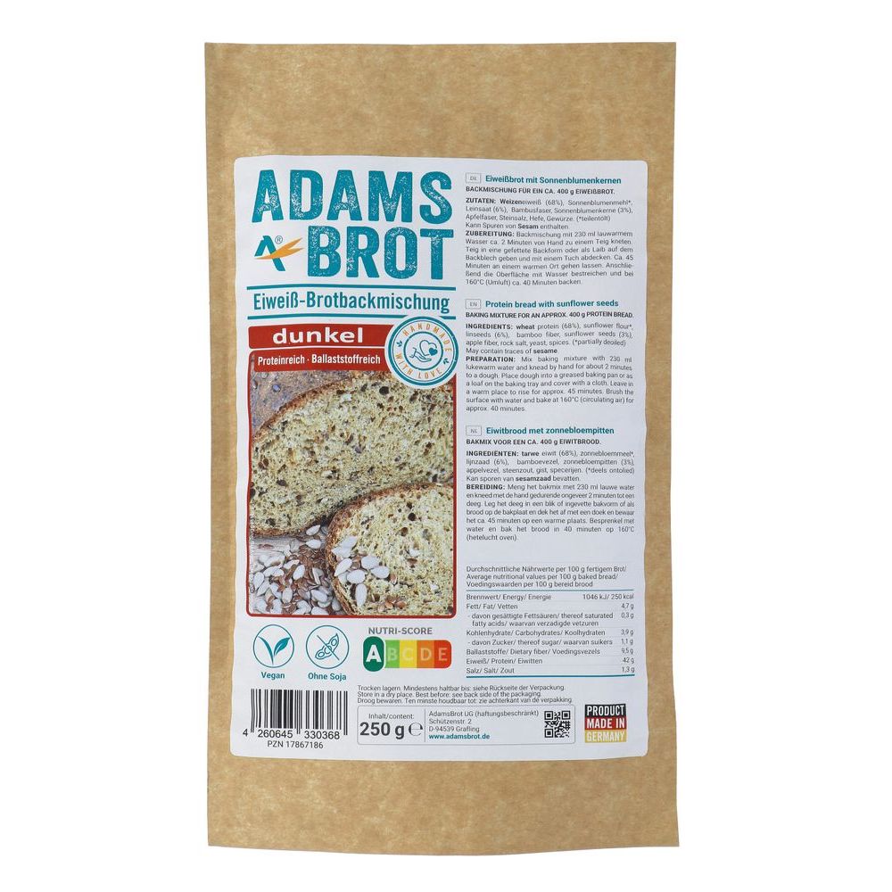 Adams Brot Broodmix Dunkel 250 gr