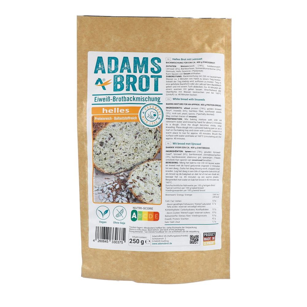 Adams Brot Broodmix Helles 250 gr