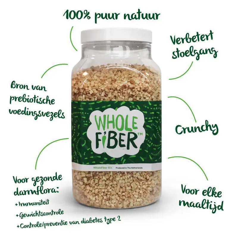 Wholefiber Gedroogde chicory root (witlofwortel) 350 gram