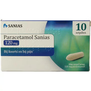 Sanias Paracetamol 120 mg 10 zetpillen