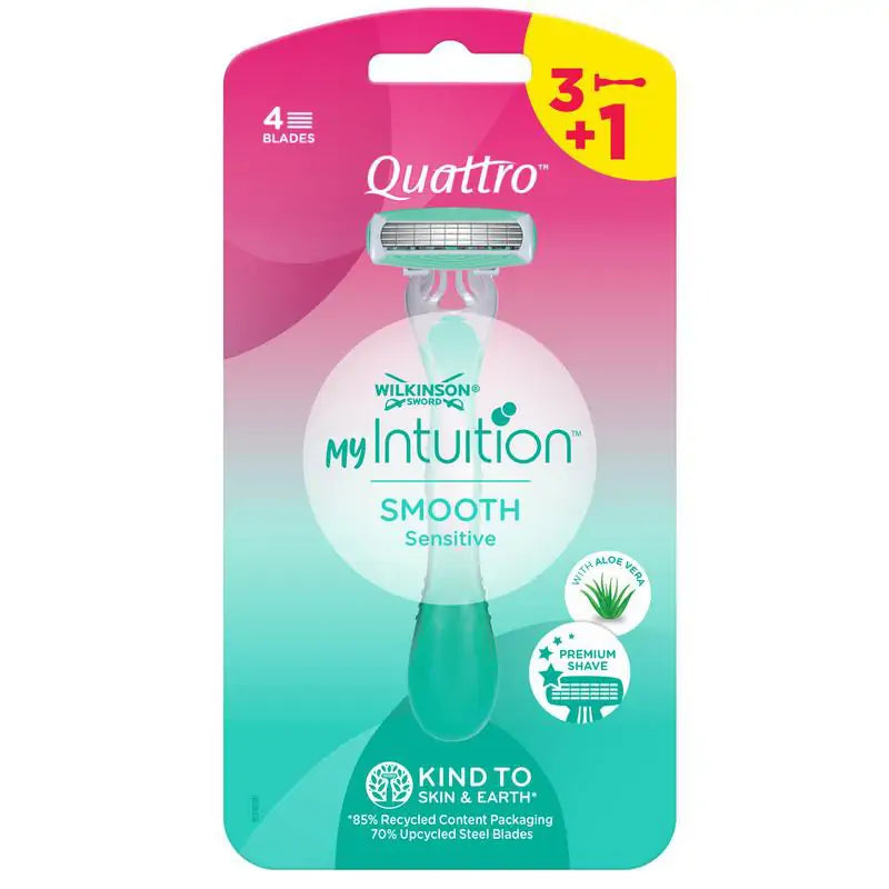 Wilkinson Quattro my intuition disposables 3+1 4 stuks