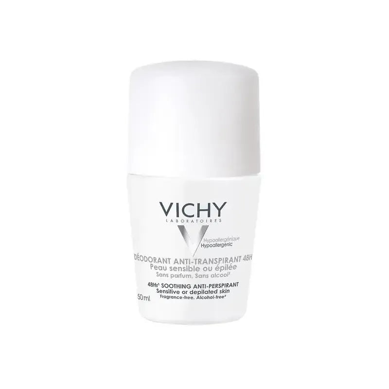 Vichy Deodorant roller gevoelige huid 48uurs bescherming 50 ml