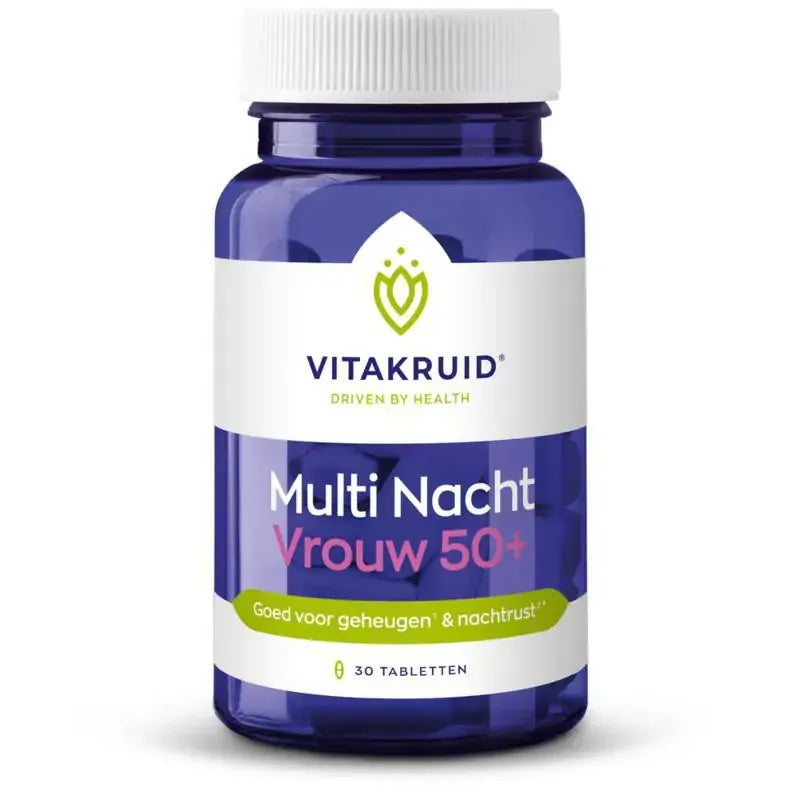 Vitakruid Multi nacht vrouw 50+ 30 tabletten (afbeelding 1)