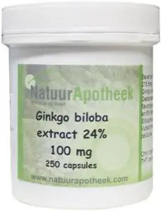 Natuurapotheek Ginkgo biloba 24% 160 mg 250 capsules
