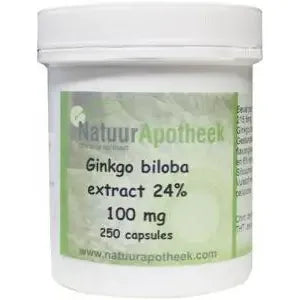 Natuurapotheek Ginkgo biloba 24% 160 mg 250 capsules