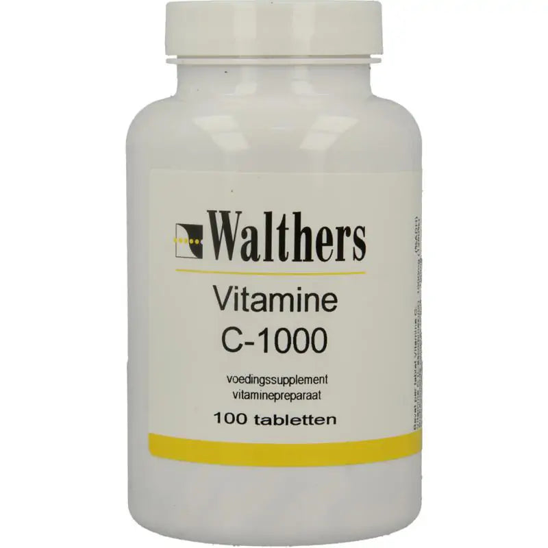 Walthers Vitamine C 1000 mg bioflav/rozenbottel 100 tabletten