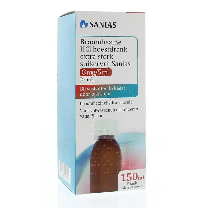Sanias Broomhexine hoestdrank extra sterk 150 ml