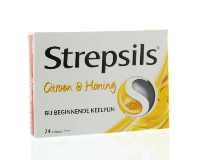 Strepsils Citroen & honing 24 zuigtabletten (afbeelding 2)
