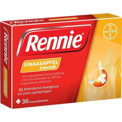 Rennie Sinaasappel 36 kauwtabletten