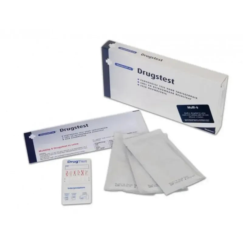 Testjezelf.nu Multidrugtest 6 urine 2 stuks (afbeelding 2)