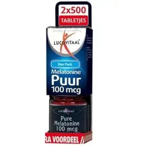 Lucovitaal Melatonine duo 0.1 mg 2 x 500 1000 tabletten