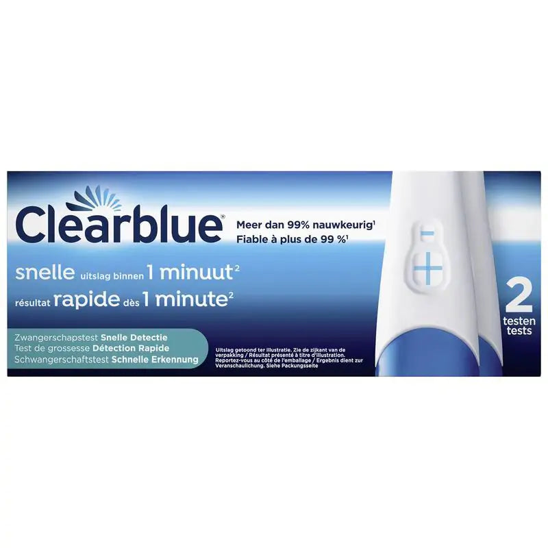 Clearblue snelle detectie 2 stuks