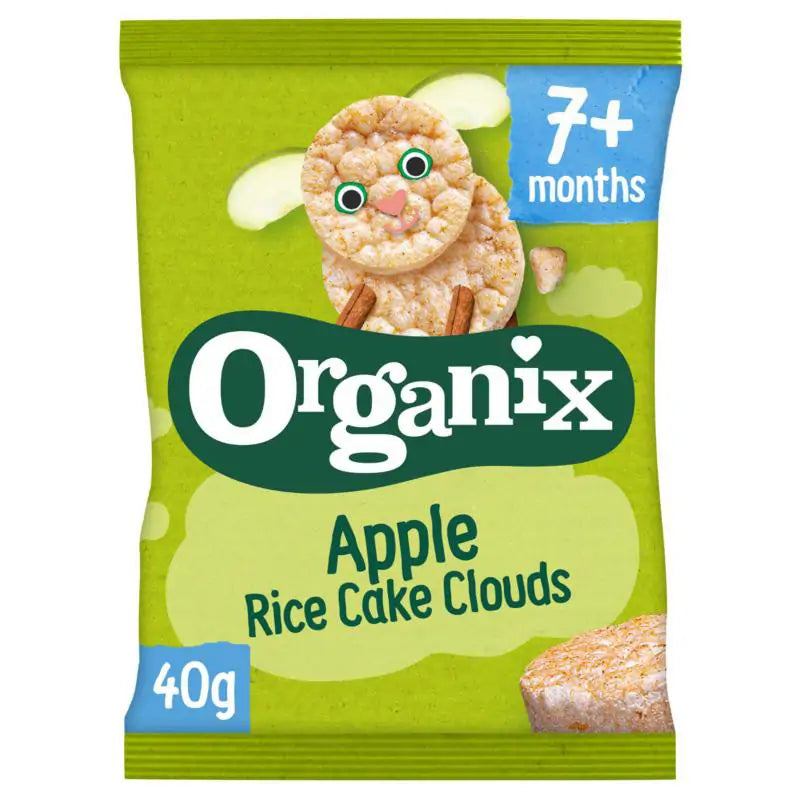 Organix Luchtige rijstwafeltjes appel 7+M biologisch 40 gram